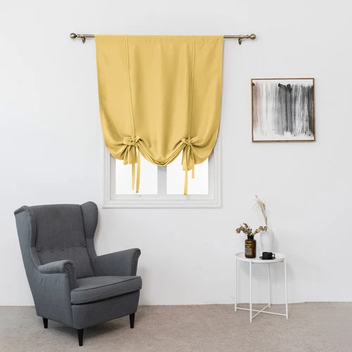 Blockout Short Window Curtains Draperies Shade Drapes Panel Living Room Kitchen - Bild 24 von 38