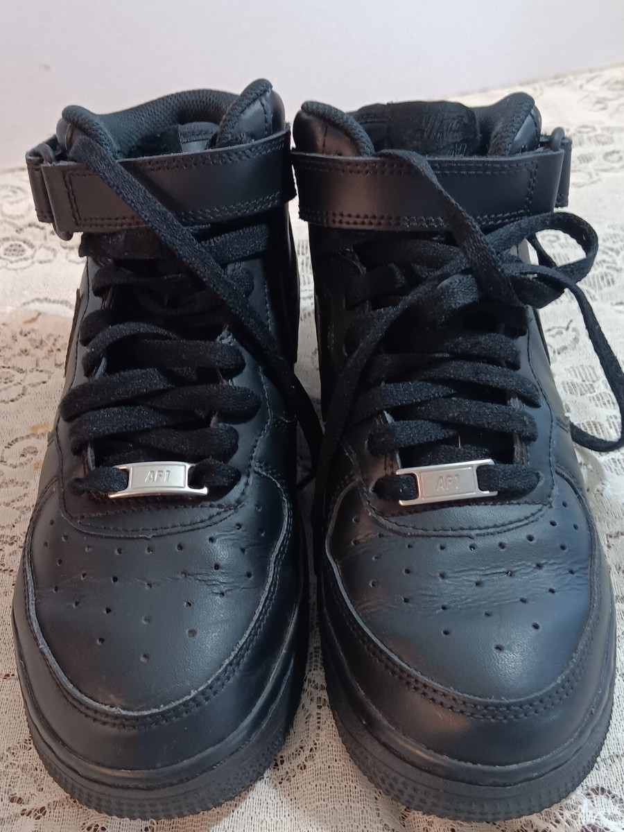 Size 5 - Nike Air Force 1 Mid '07 Triple Black | eBay