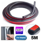 <!--F#f_0-->D Shape 5M Universal Car Door Rubber Seal Trim Strip Weatherstrip Edge Cover AU<!--F/-->