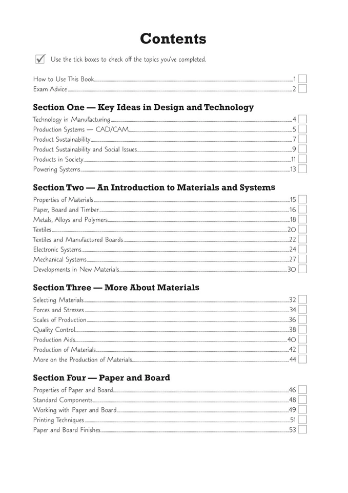 GCSE AQA Design & Technology Exam Practice Workbook and Answer Key Stage 4 CGP - Image 3 of 4