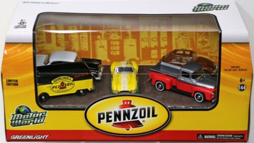 GreenLight Motor World Pennzoil Green Machine Set 1 #58025 New NRFB 2015 1:64 - Picture 1 of 6