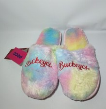 Ohio State Buckeyes Rainbow Script Wordmark Slippers Sz XL Extra Large