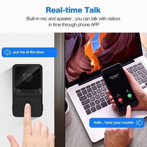 Smart WiFi Wireless Video Doorbell Phone Security Camera Door Bell Ring Intercom - Picture 7 of 15