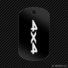 4x4 Keychain GI dog tag engraved many colors truck off road