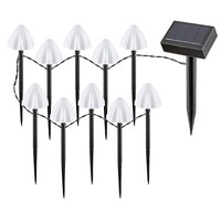 Rabalux Solarleuchten Solarlampen Garte 10 Leuchten Led IP44 PilzföRmiger Schirm