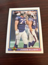 1991 Bowman Jumbo Elliott #369 New York Giants Michigan Wolverines