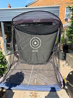 Spornia 8 Golf Practice Net Black with Target Panel