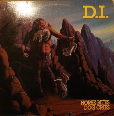 D.I. **Horse Bites Dog Cries** 1985 Punk Rock LP on REJECT / GREENWORLD GWD90522