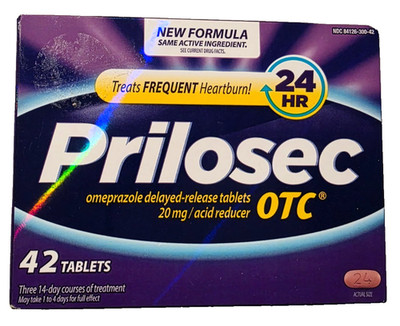 PRILOSEC OTC 42 OMEPRAZOLE 20mg FLAVOR TABLETS EXP: Jan 2028+
