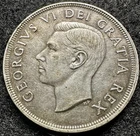 1949 Canada Silver Dollar Ship Coin .800 Silver