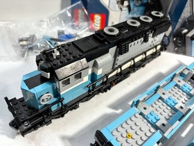 LEGO RC Train: Maersk Container Train 10219 Box, manuals see description + rails