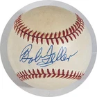 Bob Feller Autographed AL Brown Baseball JSA CK72999