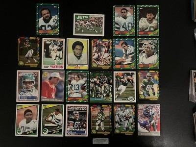 New York Jets NFL players lot! 22 different football cards, no duplicates