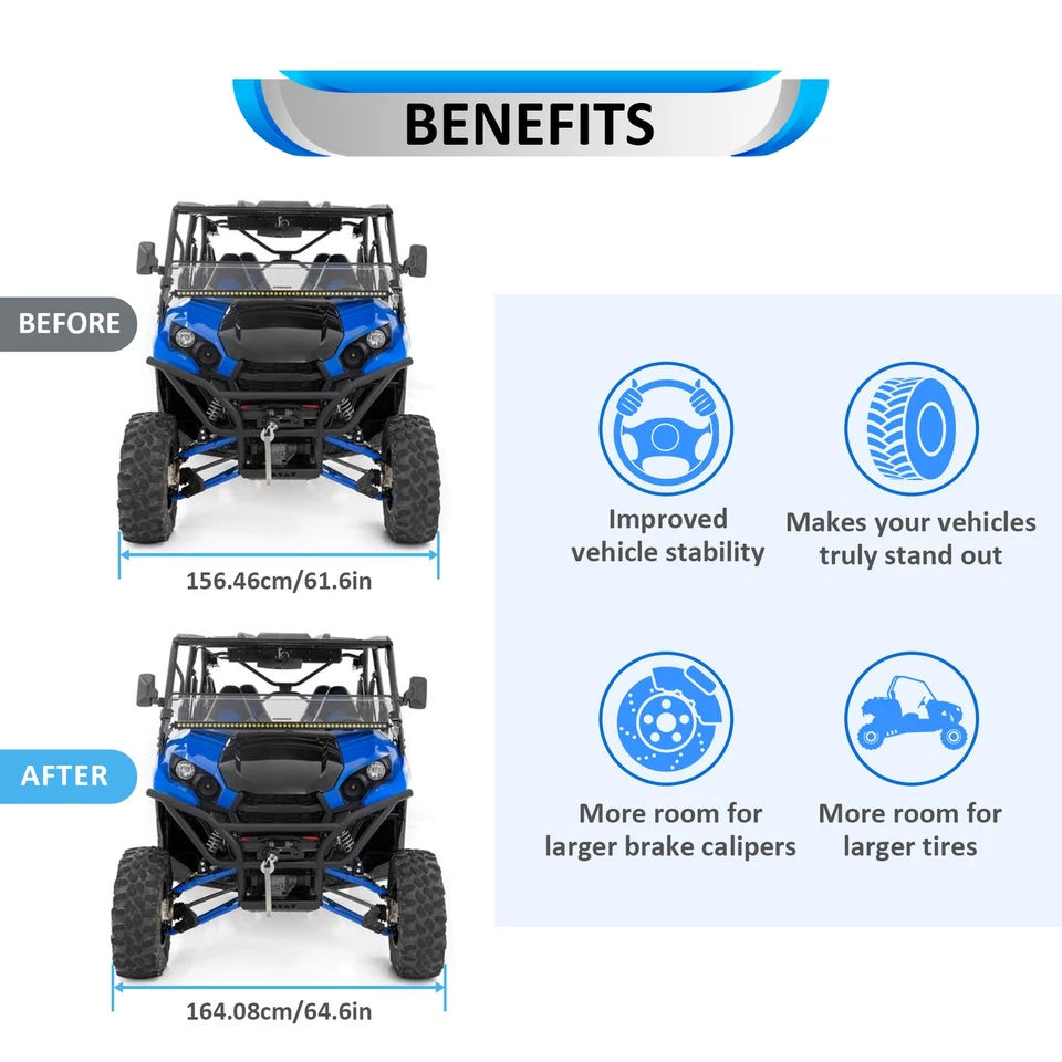 Espaciadores de rueda 4x137 mm para Kawasaki MULE 3000 3010 2001-2008 transmisión 1,5 pulgadas Foto 2 de 4