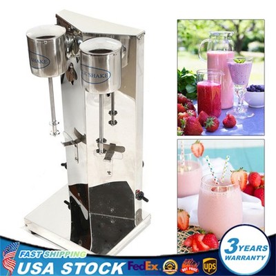 Commercial Milk Shaker Maker Double Head Drink Mixer Smoothie Milk Shake Machine