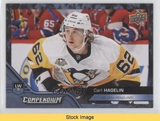 2016-17 Upper Deck Compendium Blue Carl Hagelin #499 READ 0a4