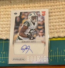 2012 Panini Prizm Auto *Demario Davis/NYJets*Rookie Auto RC 319/499-Card No. 253. rookie card picture