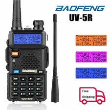 Baofeng UV-5R VHF UHF Dual-Band FM Ham 5W Portable Two-way Radio Walkie Talkie