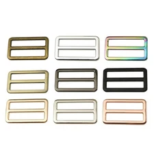 16 25 38 50mm Bag Clasp Shoes Belt Clasp Straps Slider Tri Glide Adjuster Buckle