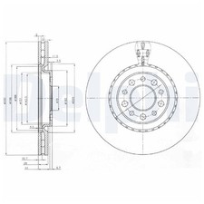 2x Bremsscheibe vorne für Jeep Cherokee KL | 26229189