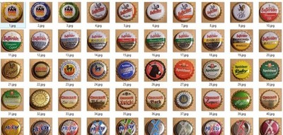 Crown caps, bottle caps 152 pieces to choose from, new and used, mix 3