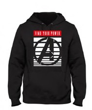 Image of Marvel - Avengers Logo Black Men's Sweat Hoodie - S