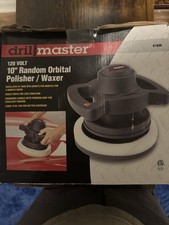 Drill Master 10" Random Orbital Polisher Waxer Buffer Electric 61898 W/ Pads New