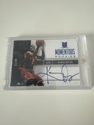 2012-13 panini momentum kyrie irving rookie auto momentous rookies  /49