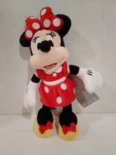 Disney's Minnie Mouse Plush Toy 9 Inches Tall Stuffed Animal Soft Red