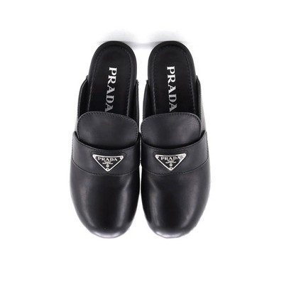 Prada Women's Logo Mule Clogs Leather | eBay