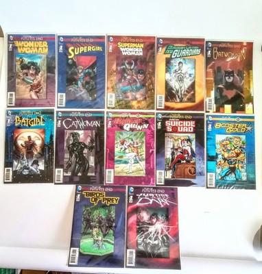 Lot 12 DC Futures End Lenticular 3D Variant Covers Lot 2014 Harley Quinn Batgirl