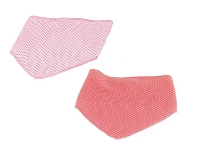 Bieco Erstlingslätzchen Herzchen | Baby Dreieckstuch 2er Pack | Baby Halstuch - Bild 1 von 3