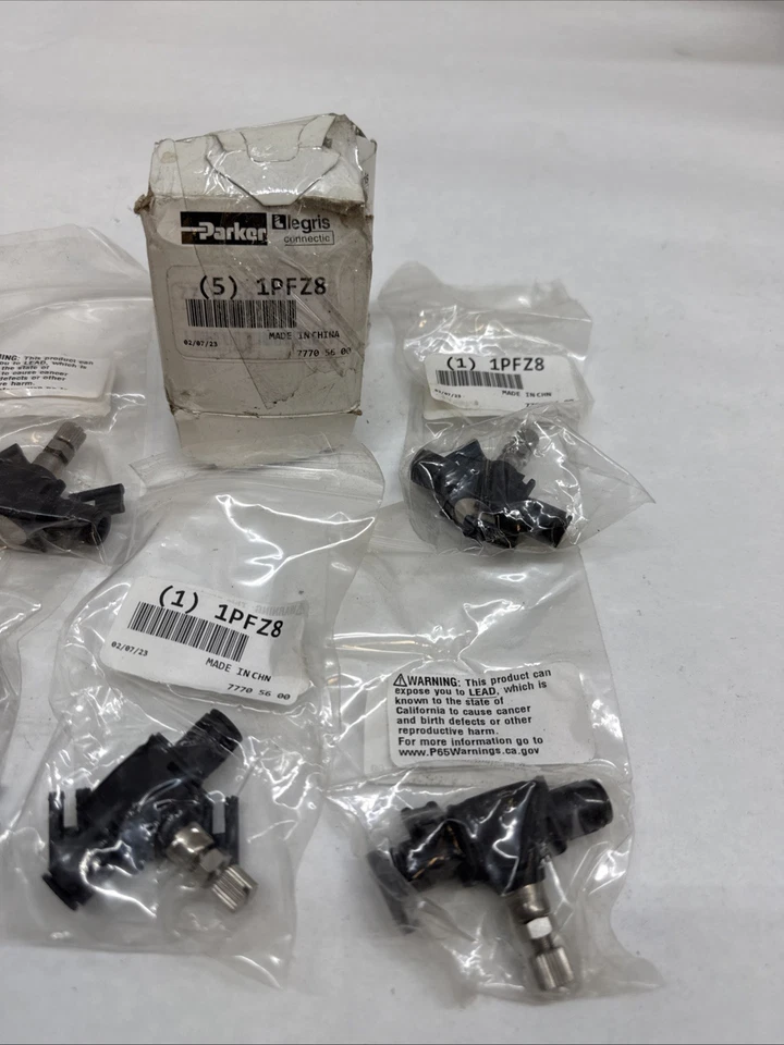 LEGRIS Flow Control Valve Inline 1/4" Female Inlet/Outlet 1PFZ8 77705600 Qty 5 - Image 2 of 3