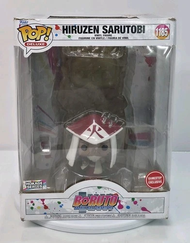 Funko Pop Deluxe Naruto Baruto Hiruzen Sarutobi 1185 GameStop Exclusive Hokage