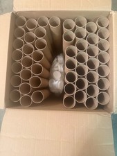 NEW 50 - 2'' x 18'' Round Kraft Cardboard Shipping Mailing Tubes w/ end caps