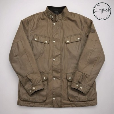 Barbour International Duke Wachsjacke Herren XL Bark Brown
