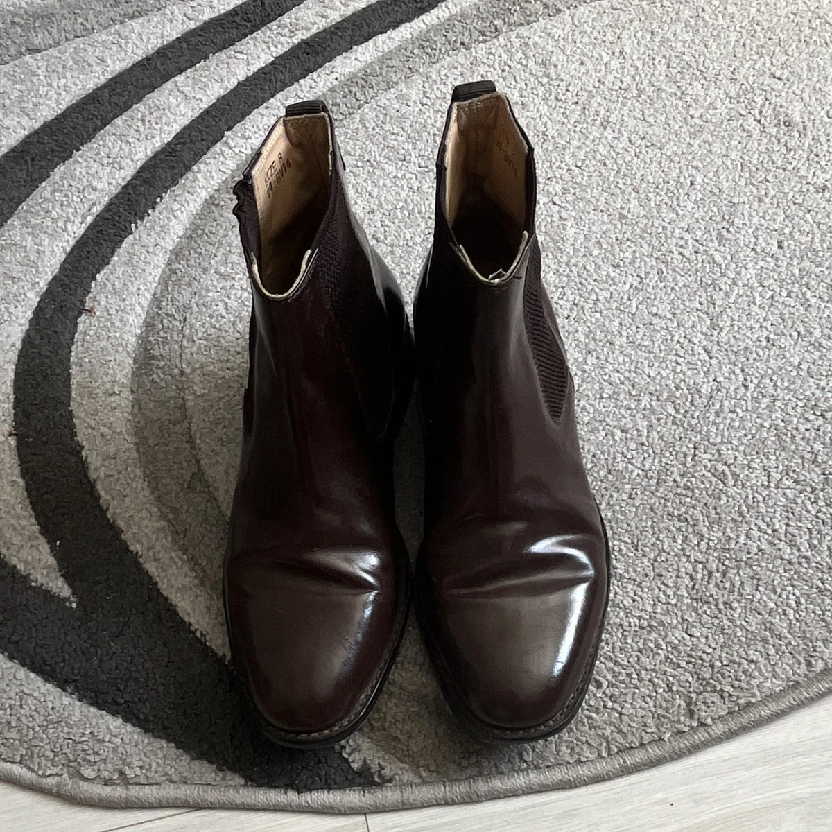 Samuel Windsor Handmade Brown Leather Lace Up Ankle Boots. Mens size 12. Samuel Windsor Shoes Men main image 4
