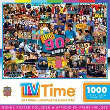 MasterPieces - TV Time - 90's Shows 1000 Piece Jigsaw Puzzle