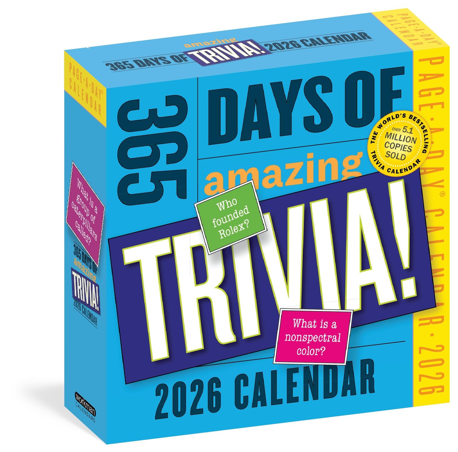 365 Days of Amazing Trivia Page-A-Day® Calendar 2026,Calendars,