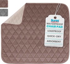 Sures Waterproof Chair Pads for Incontinence 22" x 21" - Washable, Waterpro...