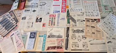 Vintage Mega Lot HO Pamphlet Brochure Catalog Bundle Train Circus Railroad