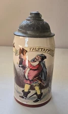 Villeroy & Boch Metlach 1909/983 Falstaff With Saying Beer Stein 0.5L