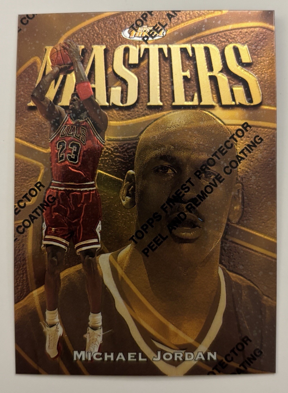 1997-98 Topps Finest - Rare Gold Michael Jordan #154 - With Coating