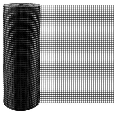 Kako Hardware Cloth 1/2 Inch 48 X 50 Ft 19 Gauge Vinyl Coated Black Hardware