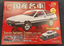 Hachette 1/24 Toyota AE86 Sprinter Trueno 1983 White/Black Diecast Car