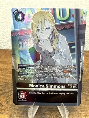 Digimon Dual Revolution Monica Simmons Alt Art BT25-091 SR