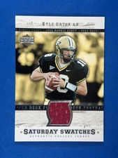 2005 UD Rookie Debut Saturday Swatches Limited Kyle Orton Jersey Boilermakers