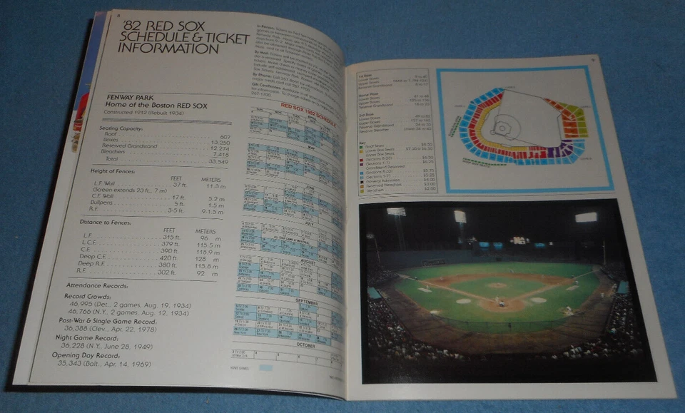 Anuario 1982 de los Medias Rojas de Boston Carl Yastrzemski Jim Rice Dwight Evans Jerry Remy Foto 2 de 4