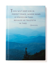 Mountains Lined Journal Notebook - Christian Gift - KJV Bible Verse