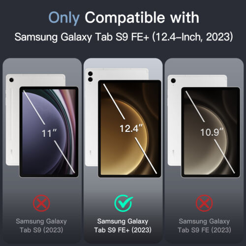 Case for Samsung Galaxy Tab S9/S9 Plus/S10 Plus/S9 Ultra/S9 FE/S9 FE Plus/A9 - Picture 9 of 43